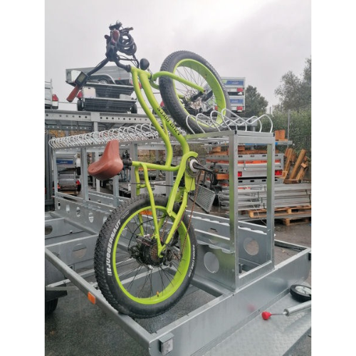 Portabicicletas para enganche de remolque Mottez para 6 bicicletas