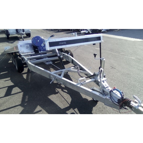 Portacoches TEMA de 3 ejes con basculante hidráulico, 5,80 m