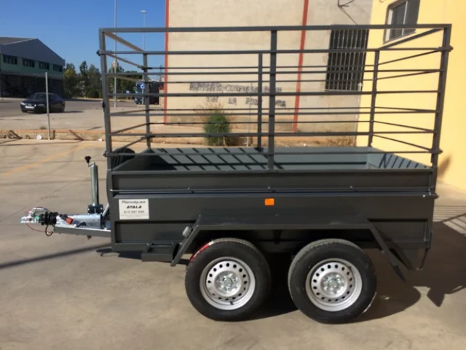Remolque 2 ejes 2.500 x 1.500 x 500 – Reforzado – Mma 750 kg - Vue alternative