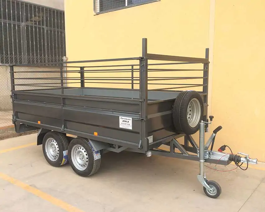 Remolque 2 ejes 3.000 x 1.700 x 500 Ruedas por debajo