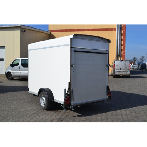 Remolque furgoneta 207 X 132X 143cm ptac 500/750 kg con plataforma de carga y techo elevable