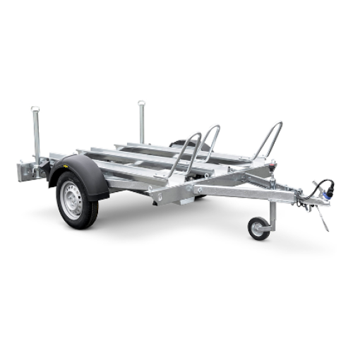 Remolque para 3 motocicletas HUMBAUR HM 752113, eje único, 750 kg