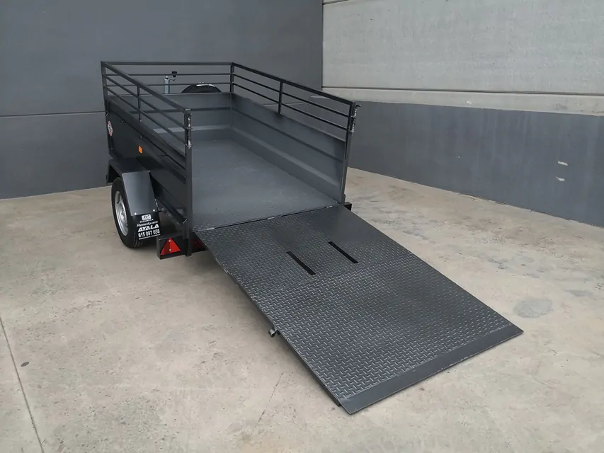 Remolque porta maquinaria industrial – Mma 750 kg - Vue alternative